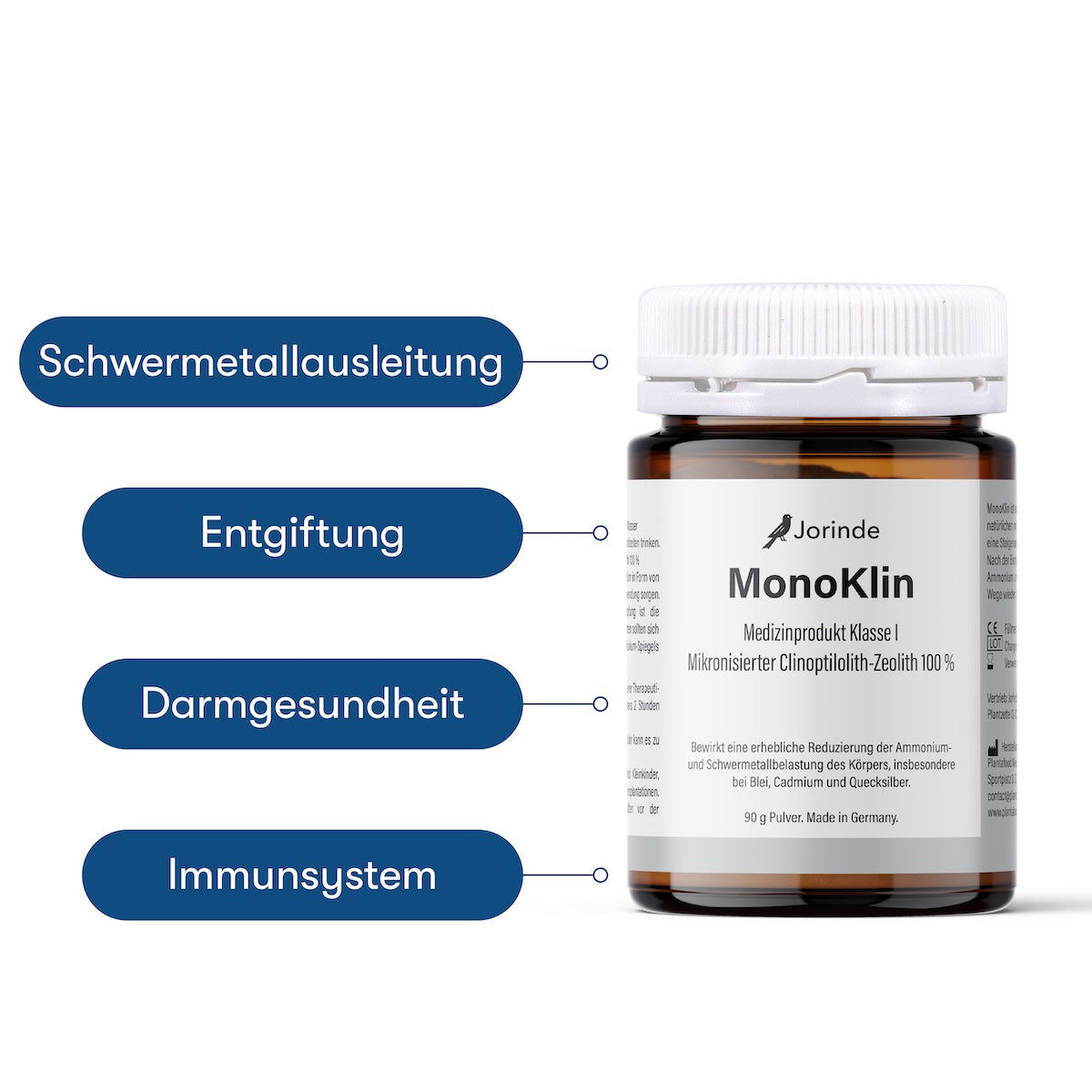 Zeolith - Schwermetallausleitung - Jorinde MonoKlin